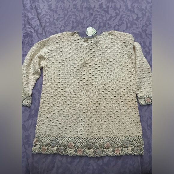 Knitted Oversized floral top NWT (late 80’s-early 90’s) - Picture 5 of 7